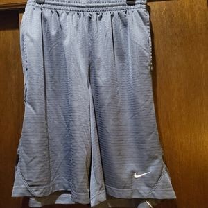 Gray Nike basketball shorts